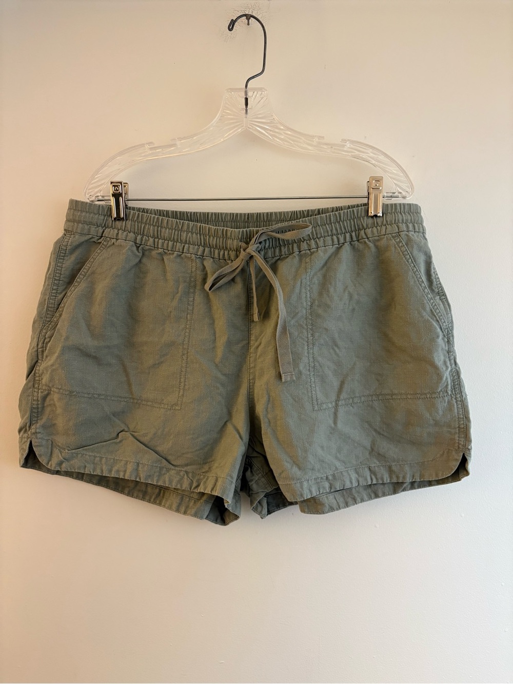 J. Crew linen blend drawstring shorts, sz XL